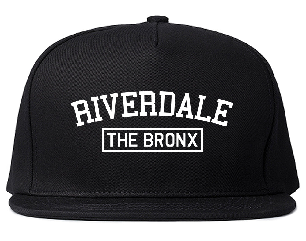 Riverdale The Bronx NY Mens Snapback Hat Black