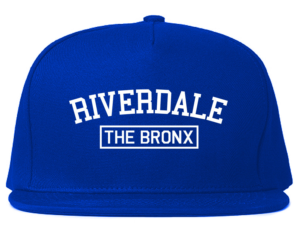 Riverdale The Bronx NY Mens Snapback Hat Royal Blue