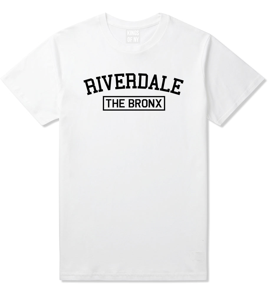 Riverdale The Bronx NY Mens T-Shirt White
