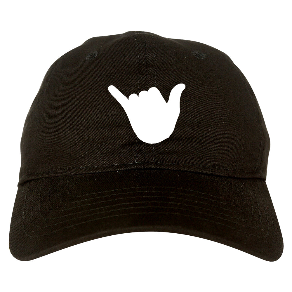 Rock On Hand Chest Dad Hat Baseball Cap Black