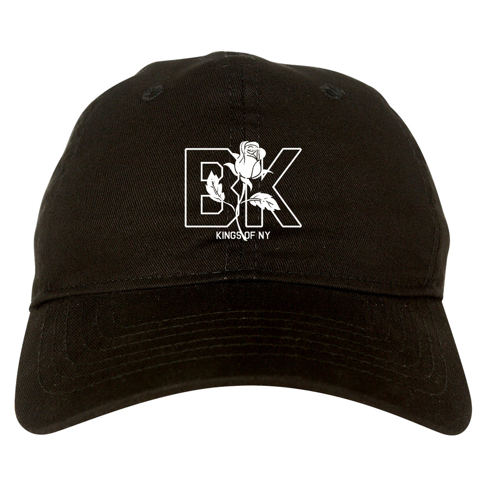 Rose BK Brooklyn Kings Of NY Mens Dad Hat Black