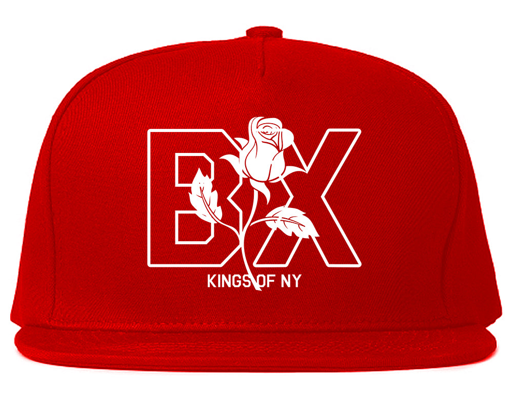 Rose BX The Bronx Kings Of NY Mens Snapback Hat Red