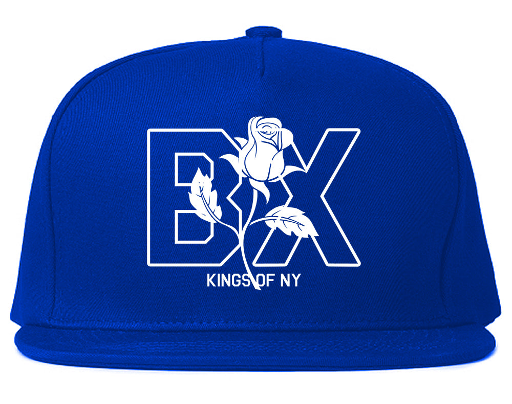 Rose BX The Bronx Kings Of NY Mens Snapback Hat Royal Blue
