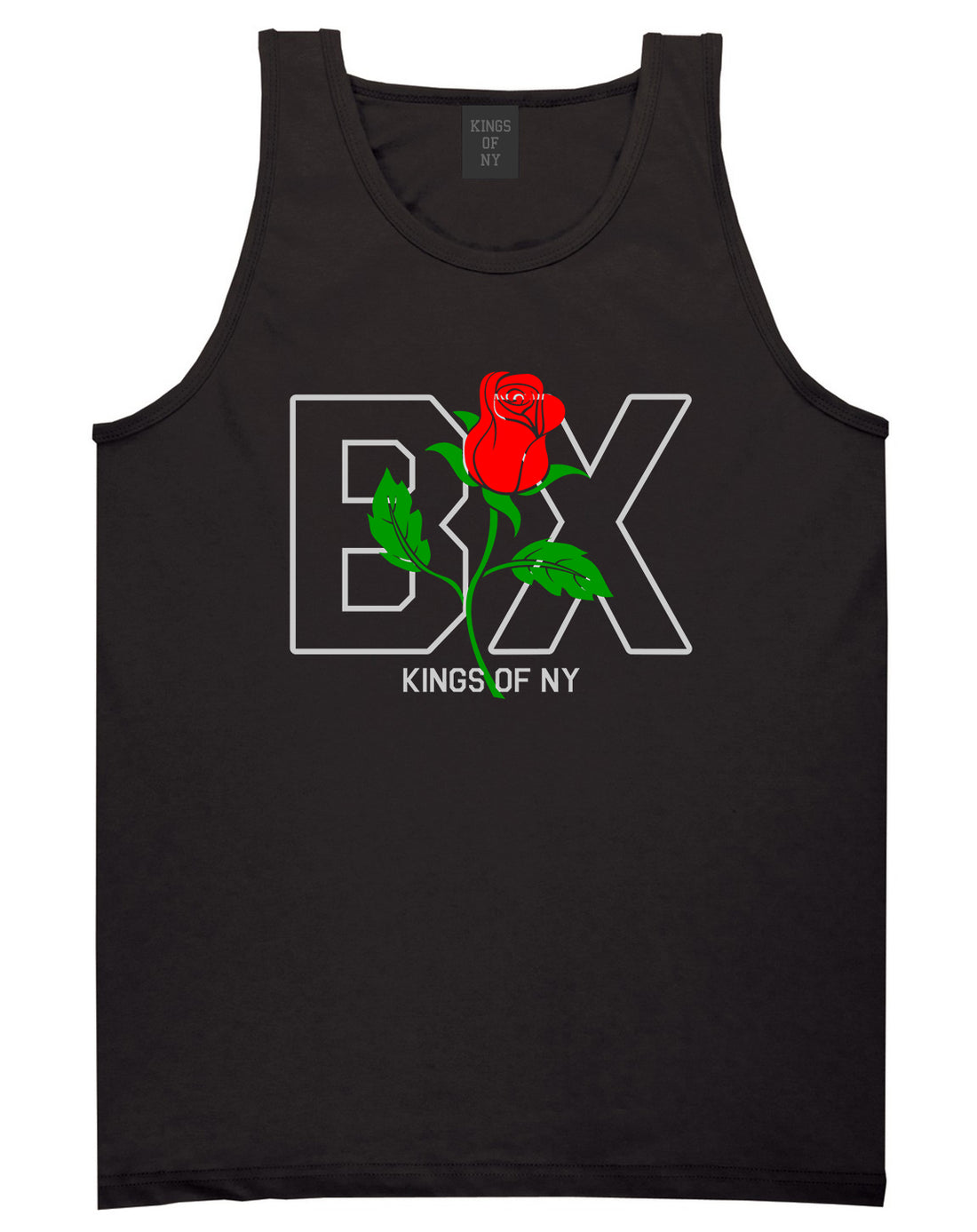 Rose BX The Bronx Kings Of NY Mens Tank Top T-Shirt Black