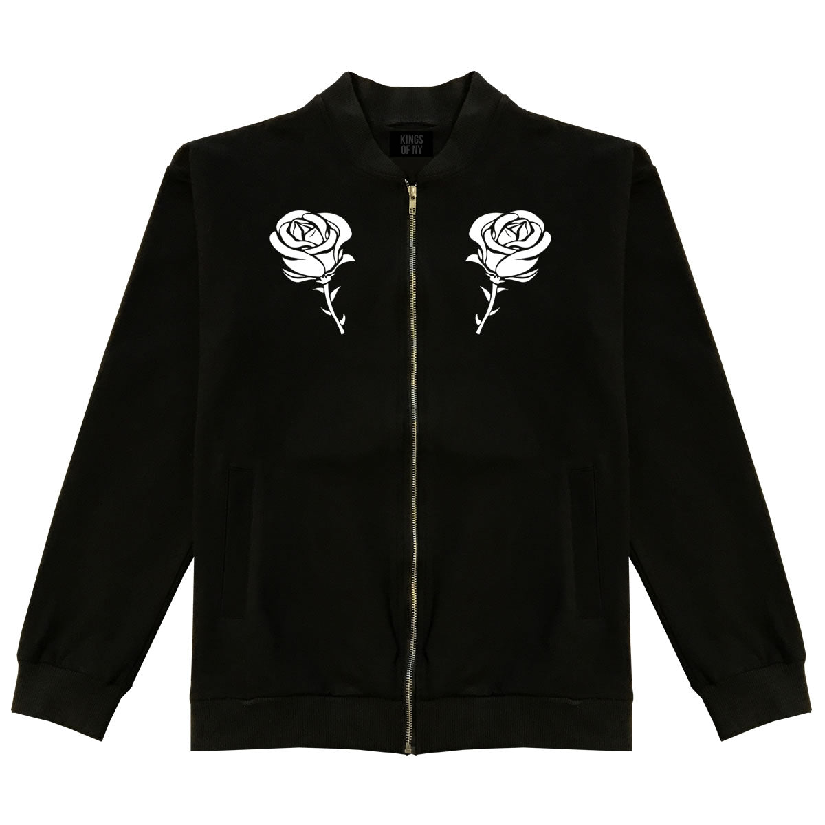 Rose Flower Double Sided Bomber Jacket – KINGS OF NY