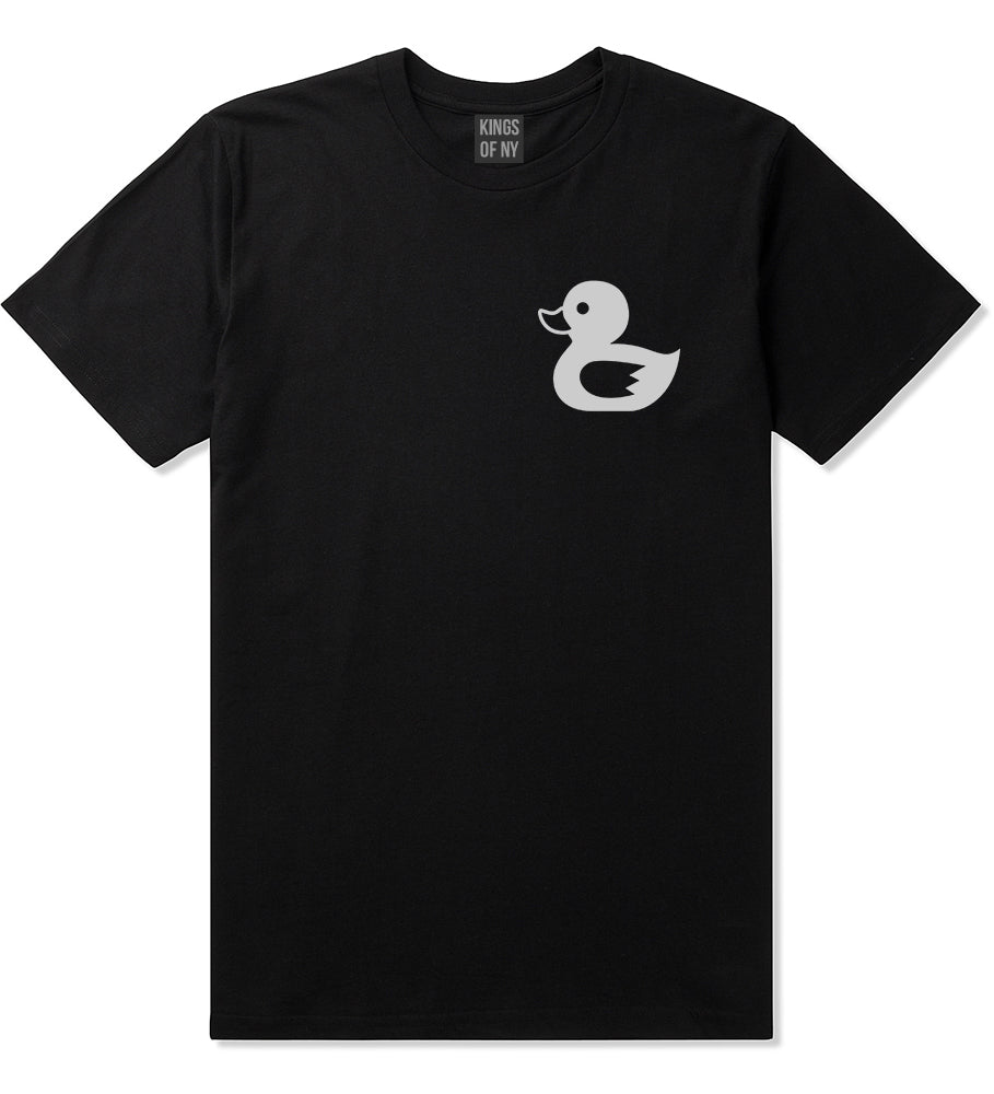 Rubber_Duck_Chest Mens Black T-Shirt by Kings Of NY