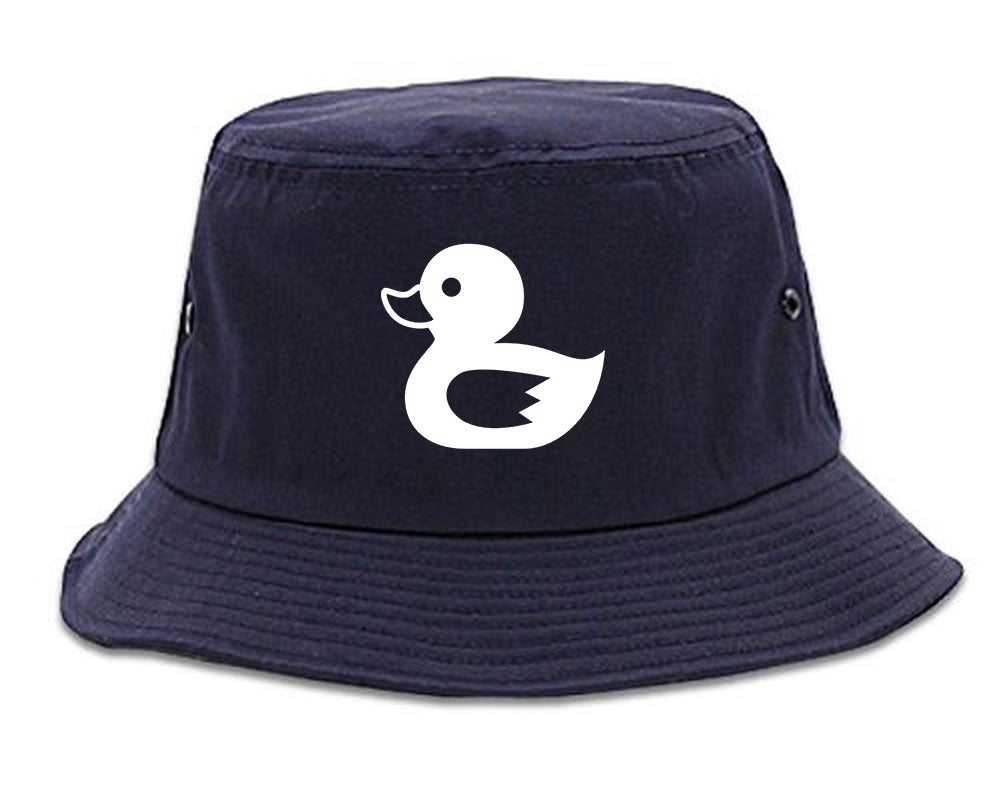Rubber_Duck_Chest Mens Blue Bucket Hat by Kings Of NY
