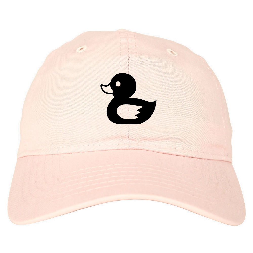 Rubber_Duck_Chest Mens Pink Snapback Hat by Kings Of NY