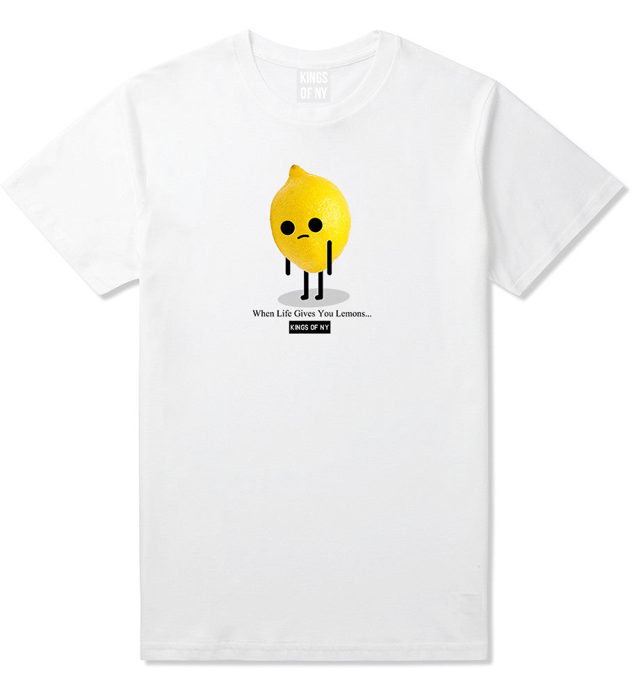 Sad Lemon T-Shirt in White