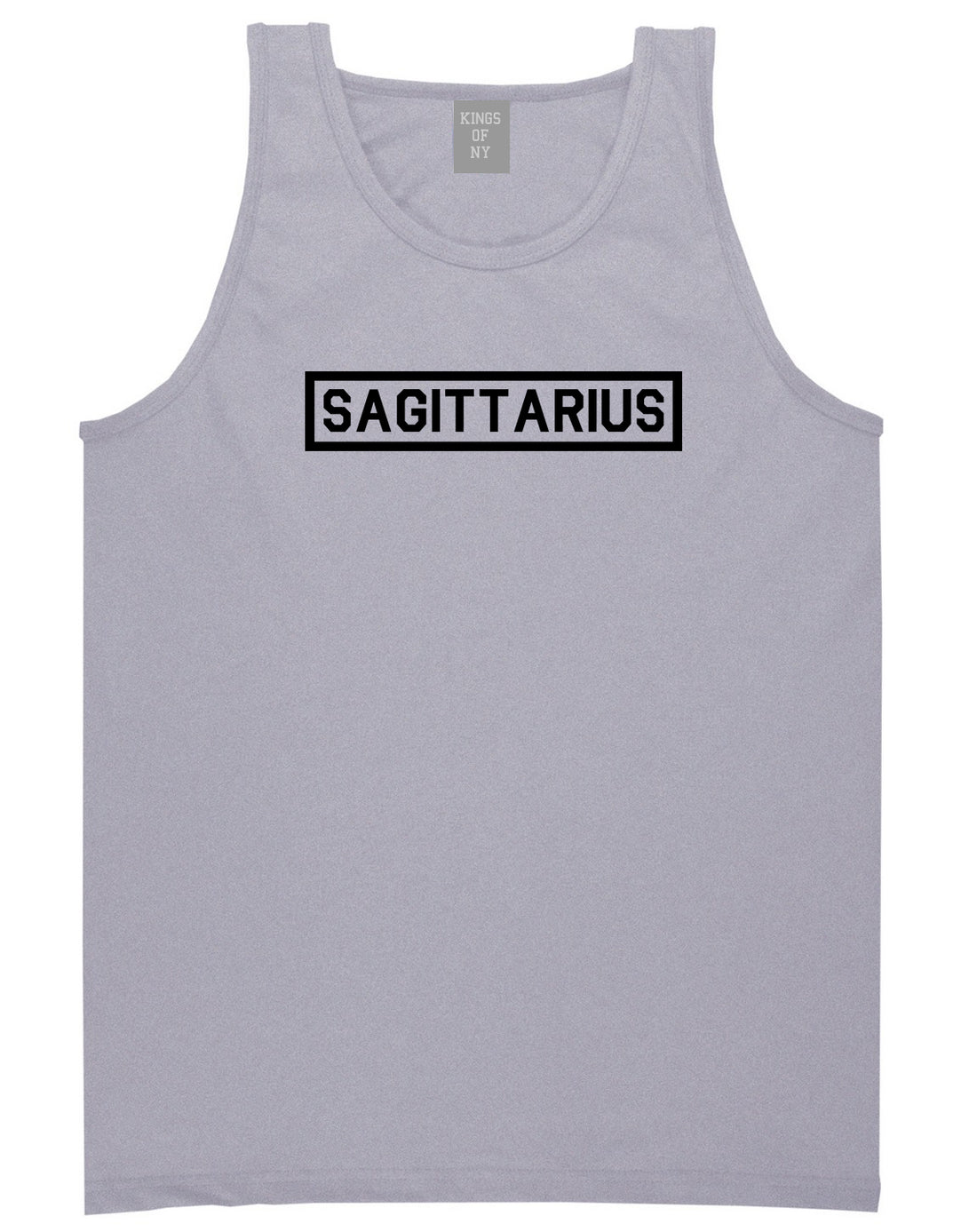 Sagittarius Horoscope Sign Mens Grey Tank Top Shirt by KINGS OF NY