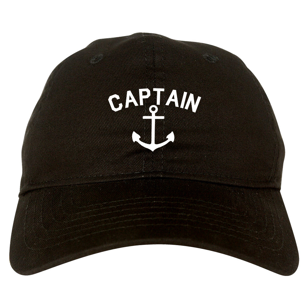 Sailing Captain Anchor Dad Hat Baseball Cap Black