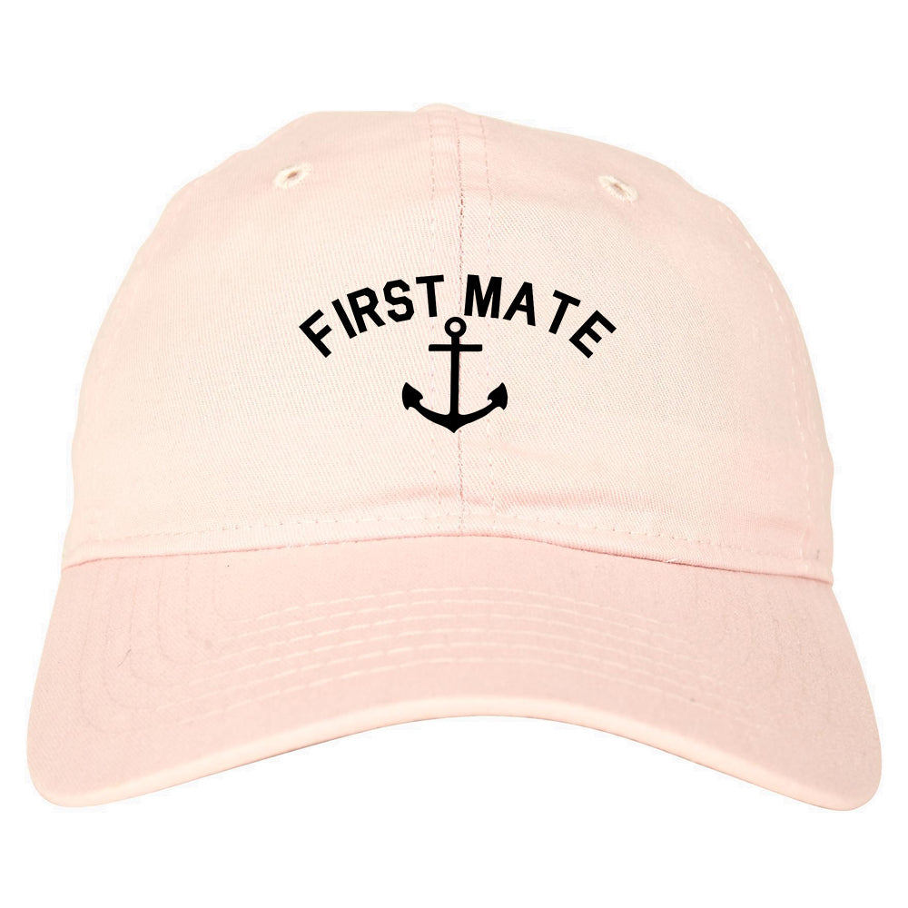 Sailing_First_Mate_Anchor Pink Dad Hat