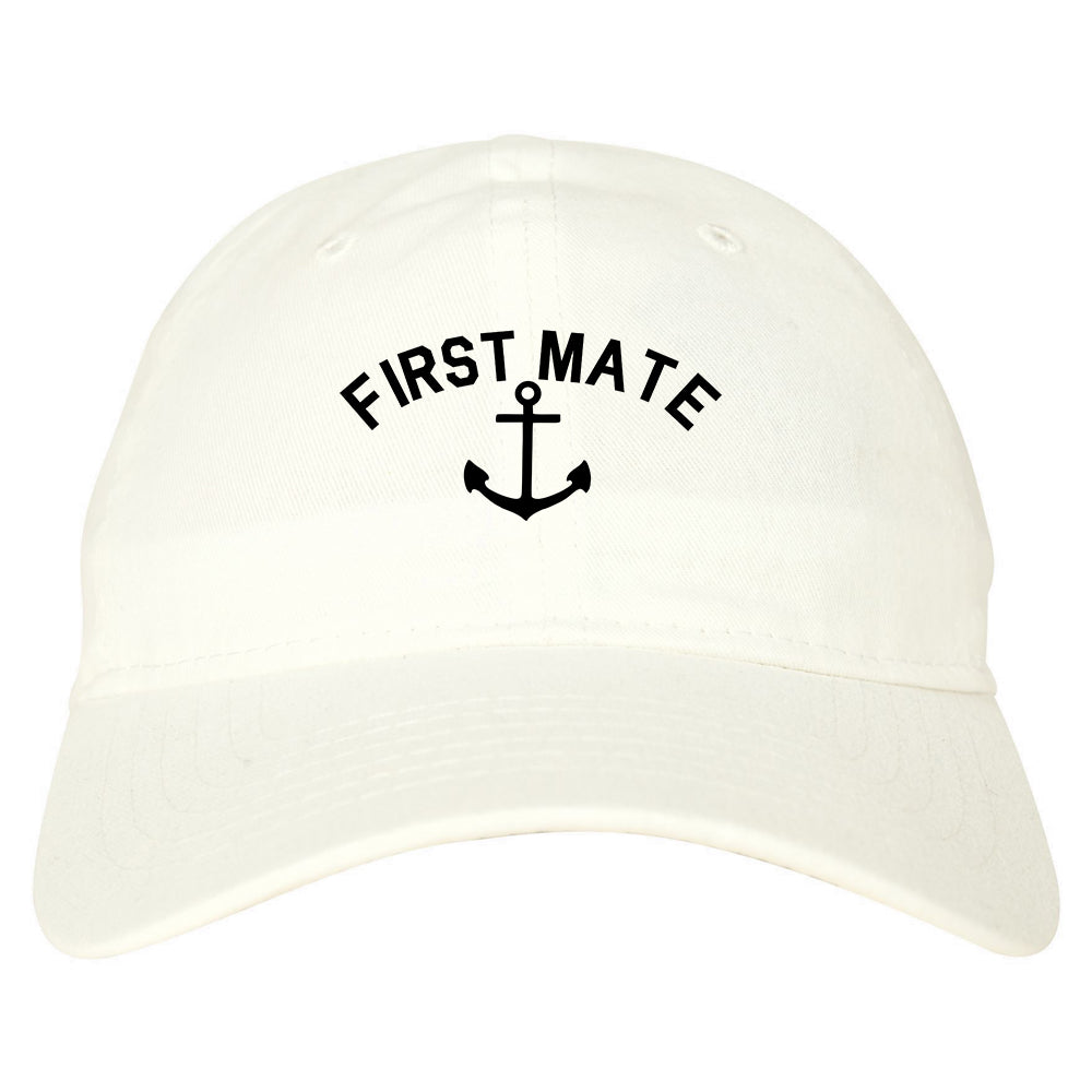 Sailing_First_Mate_Anchor White Dad Hat