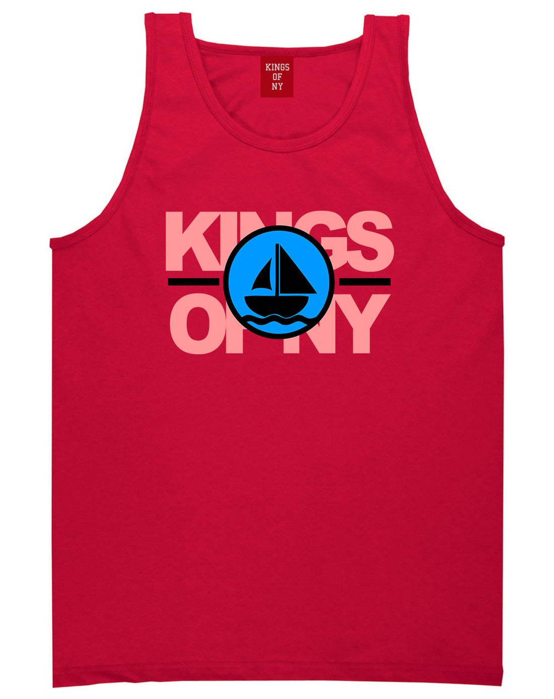 Sailing Team Tank Top in Red