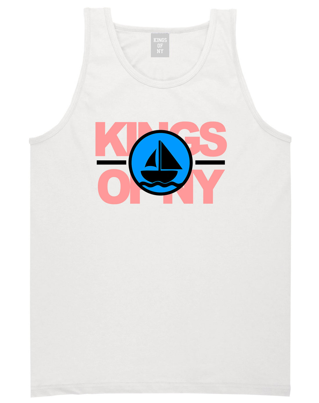 Sailing Team Tank Top in White