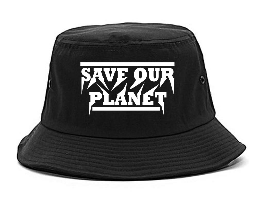 Save Our Planet Mens Bucket Hat Black