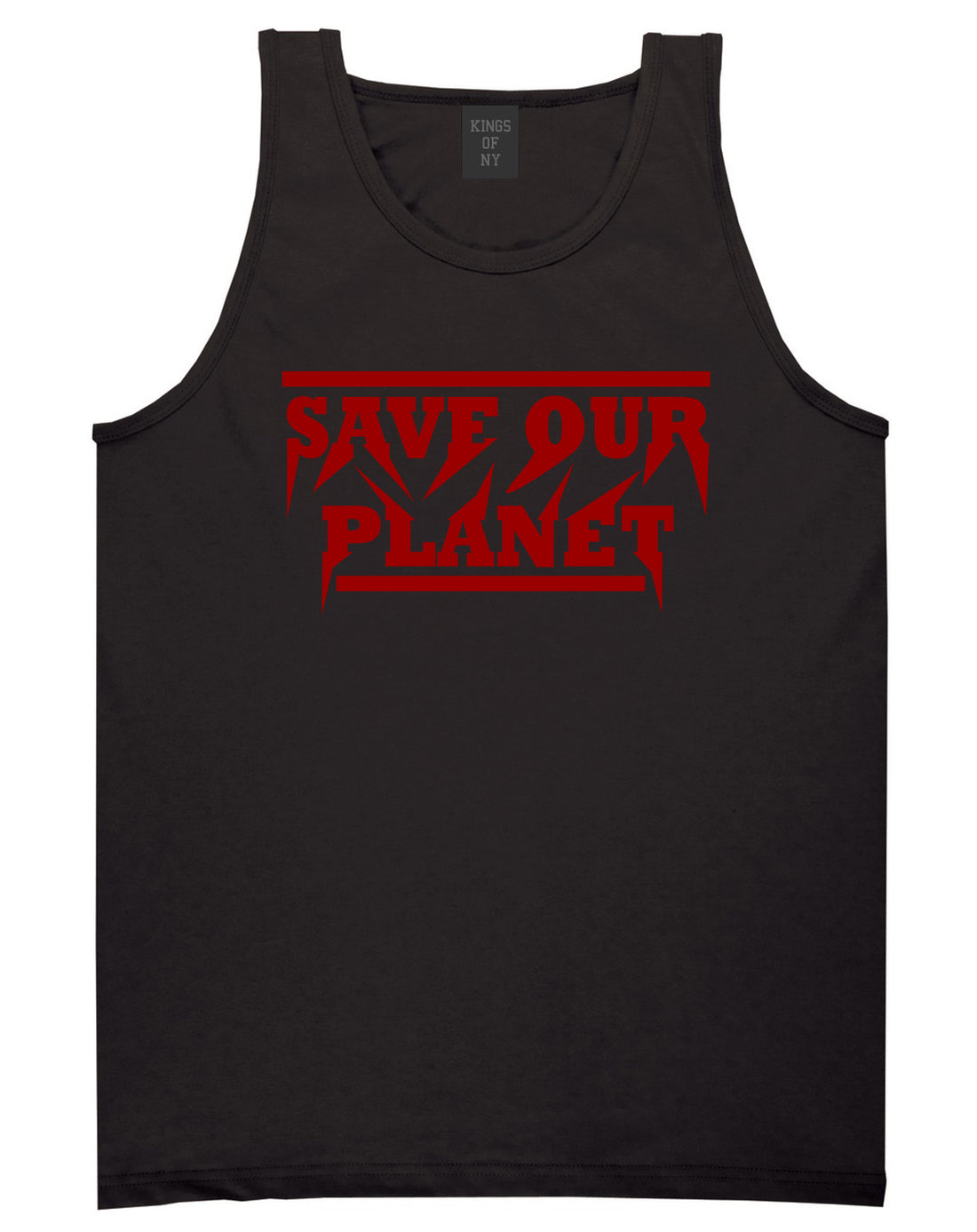 Save Our Planet Mens Tank Top Shirt Black