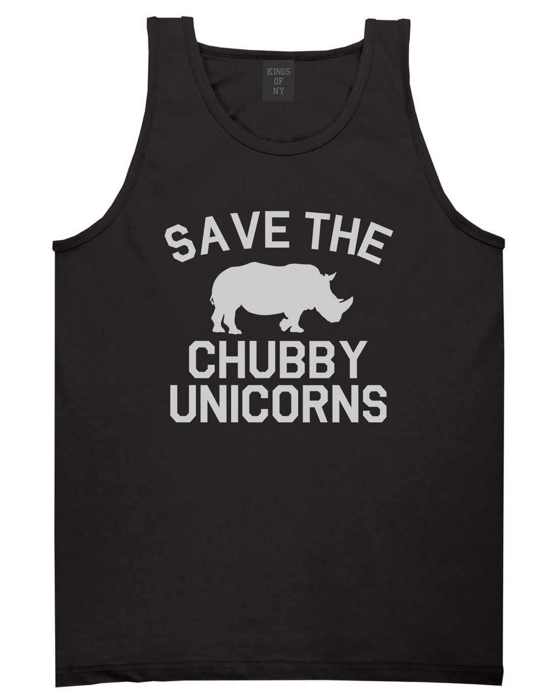 Save The Chubby Unicorns Funny Mens Tank Top T-Shirt Black