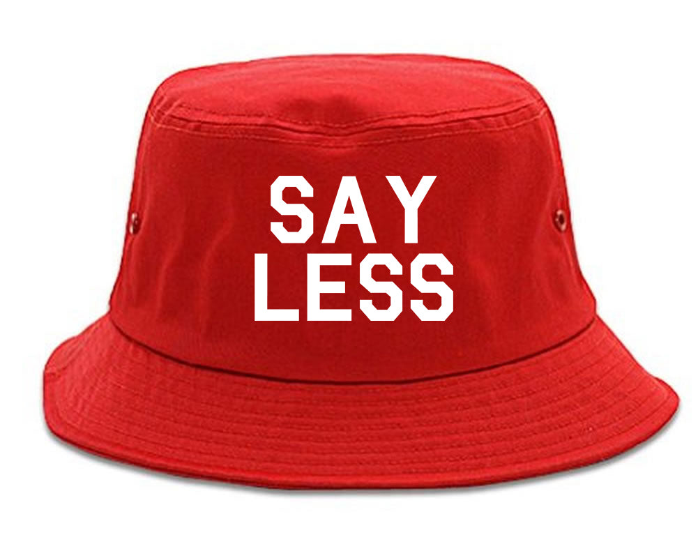 Say Less Mens Snapback Hat Red