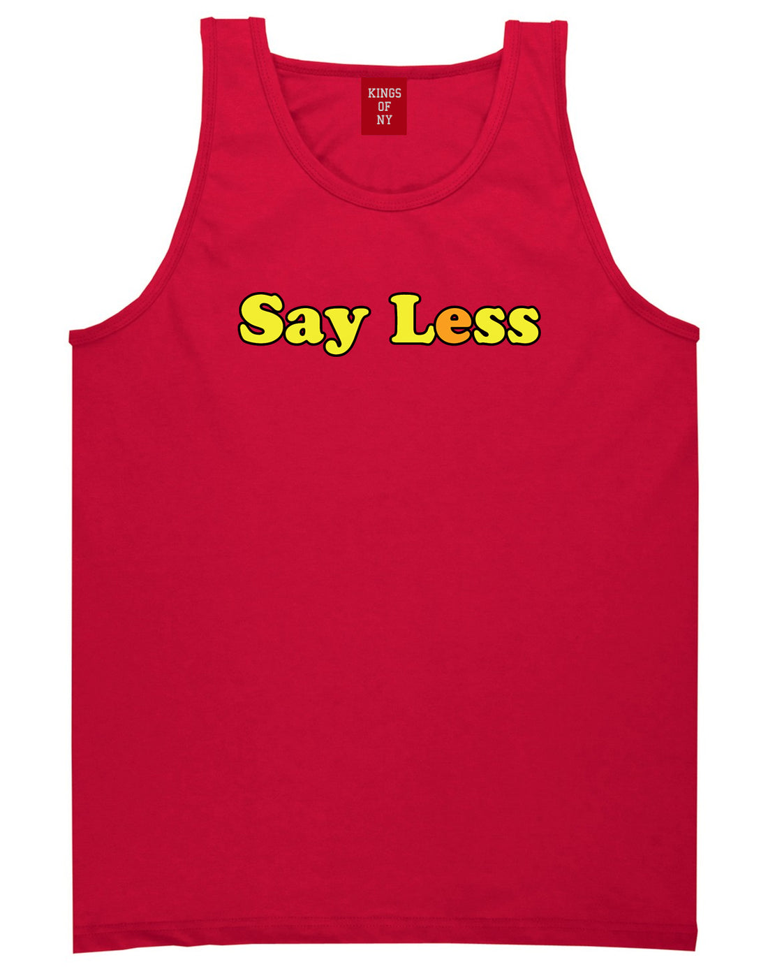 Say Less Mens Tank Top Shirt Red