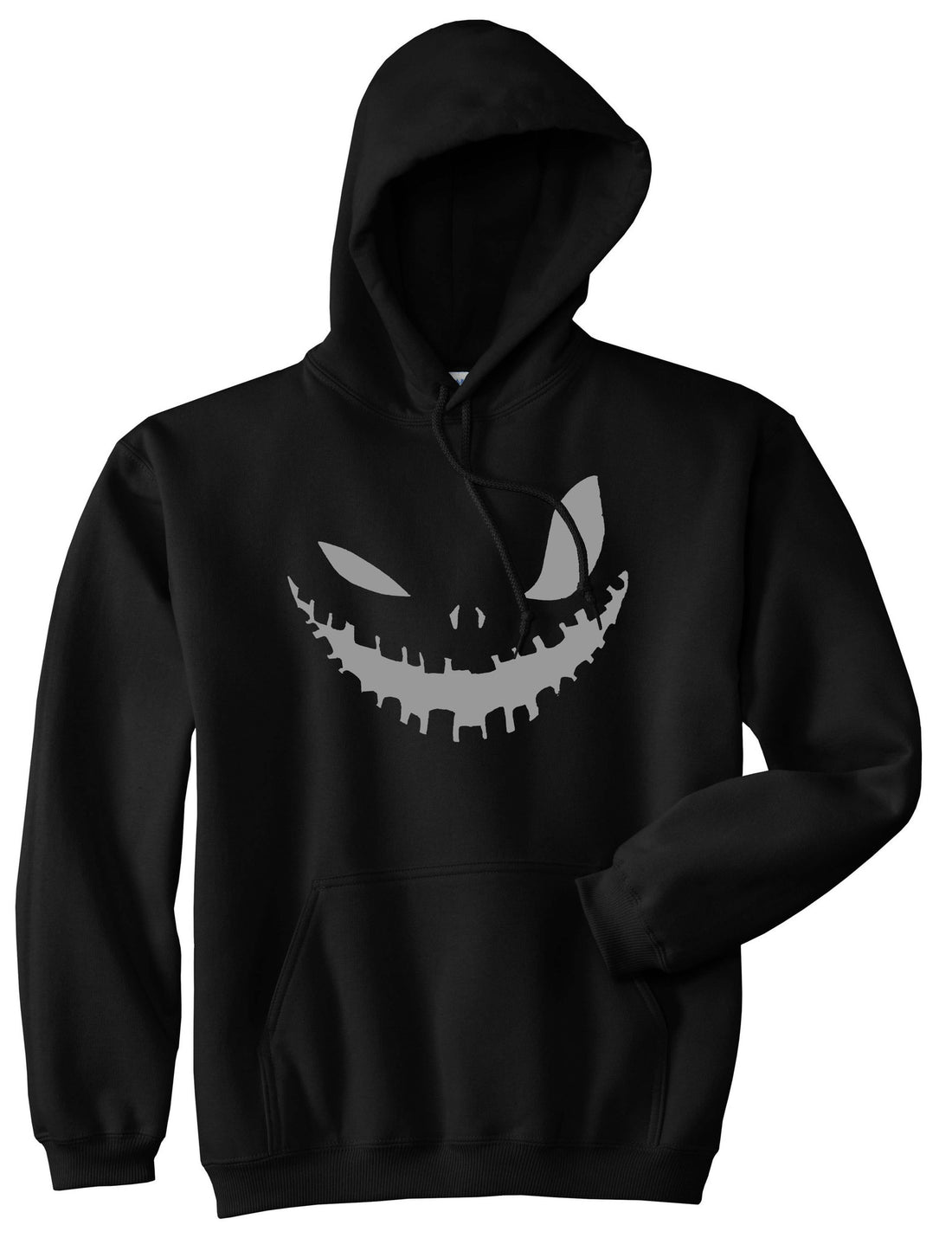 Scary Jack-o-lantern Face Halloween Pullover Hoodie