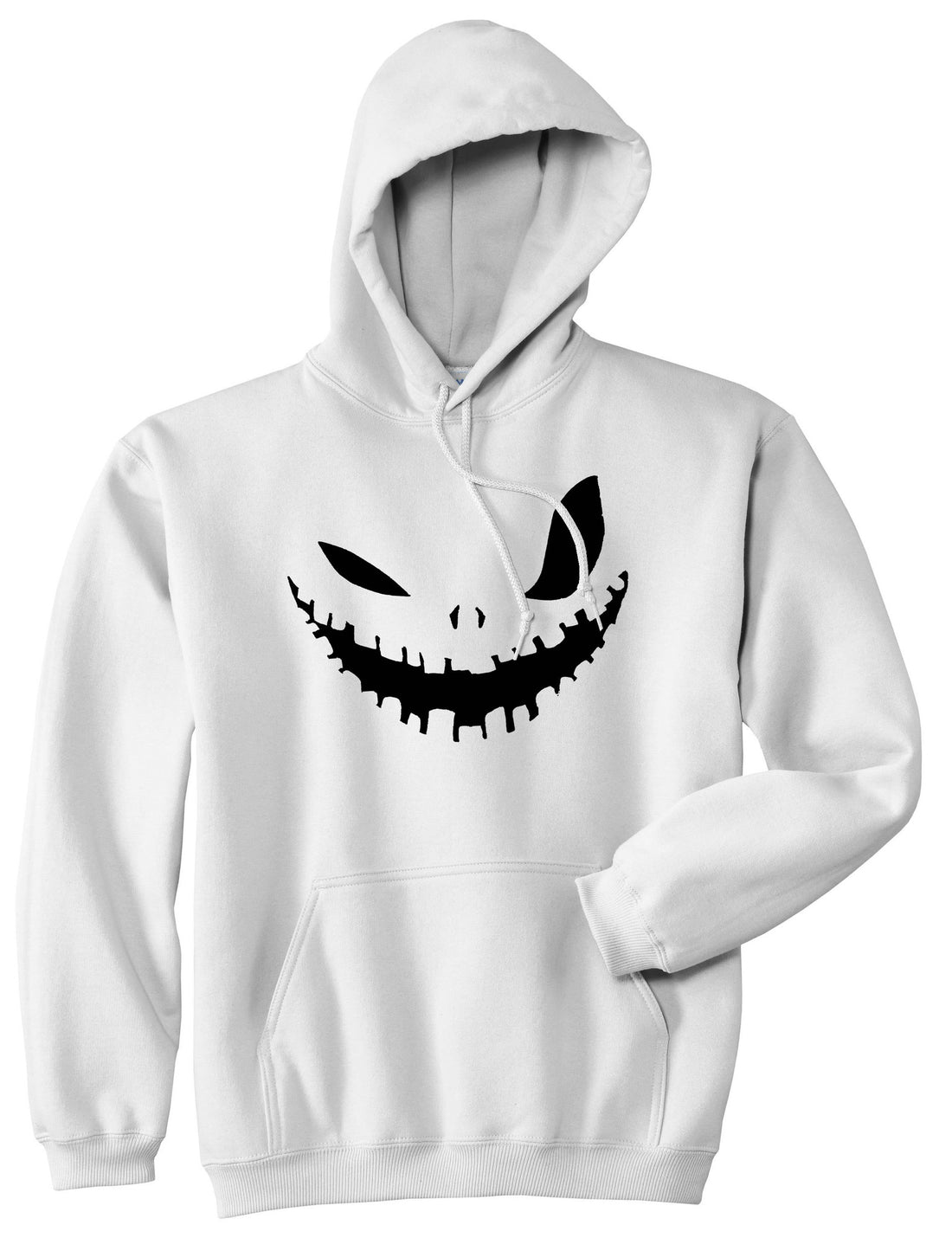 Scary Jack-o-lantern Face Halloween Pullover Hoodie