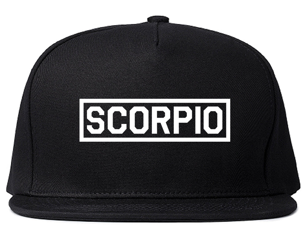 Scorpio_Horoscope_Sign Black Snapback Hat