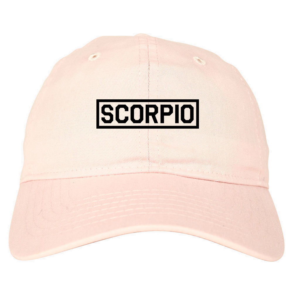 Scorpio_Horoscope_Sign Pink Dad Hat