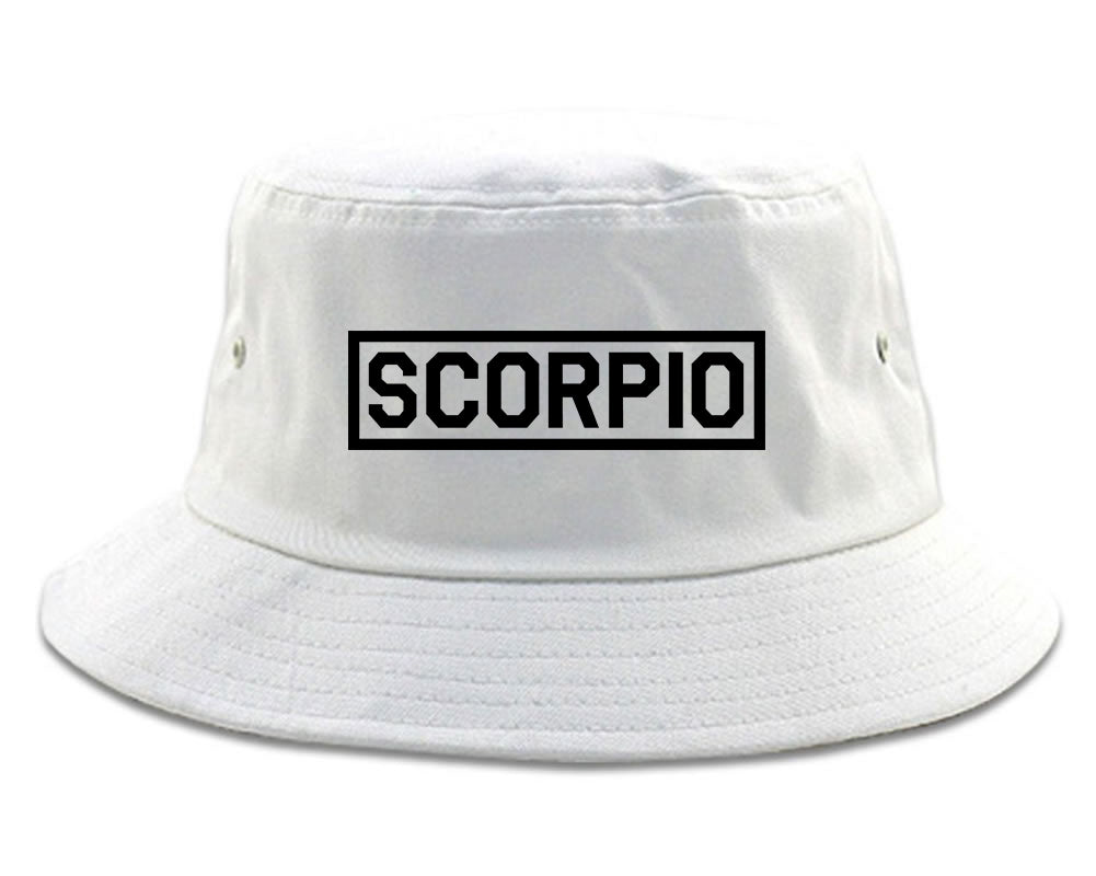 Scorpio_Horoscope_Sign White Bucket Hat