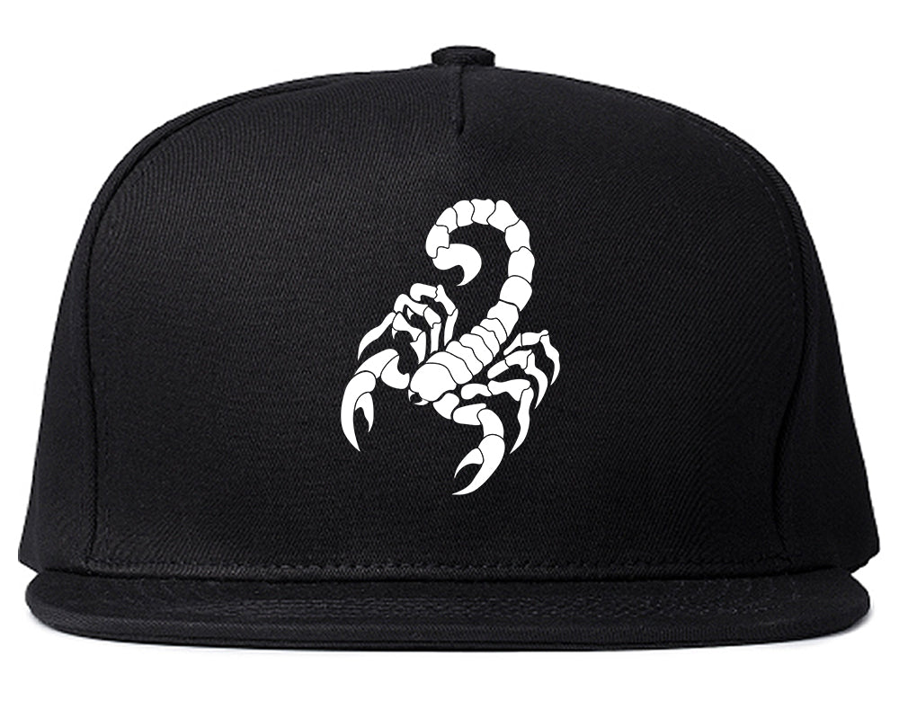 Scorpion Insect Mens Snapback Hat Black