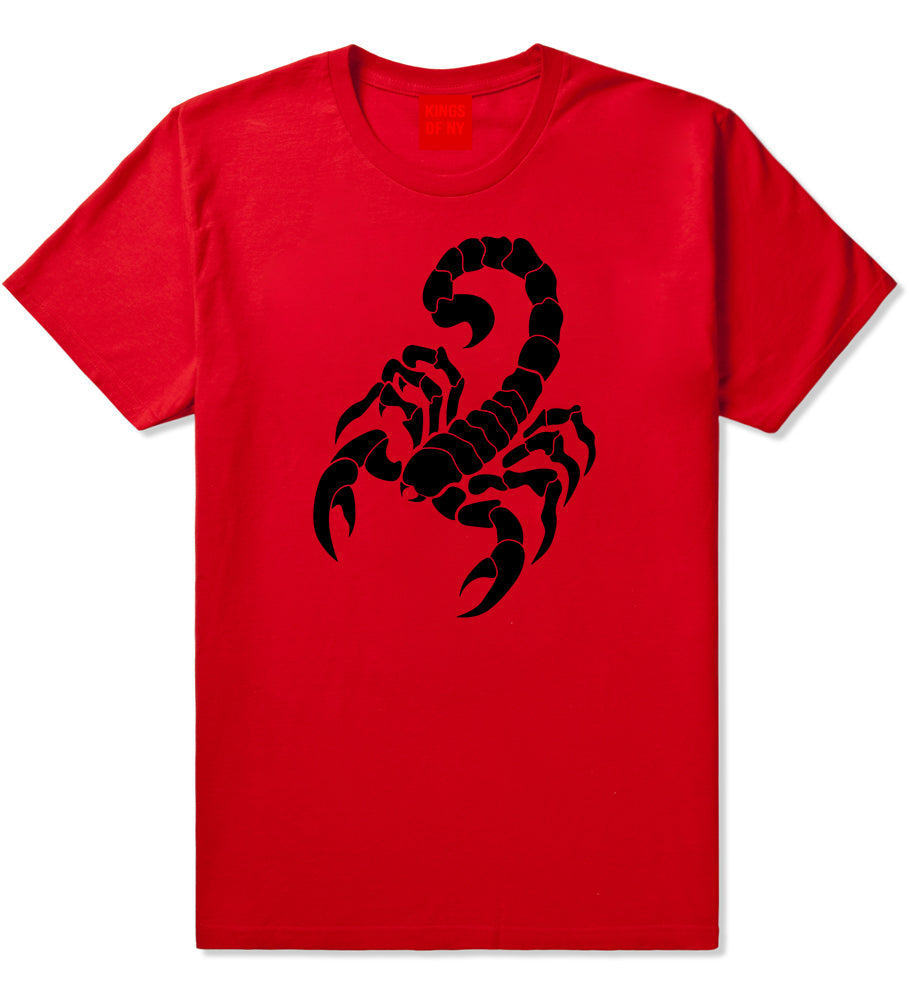 Scorpion Mens T-Shirt Red by Kings Of NY