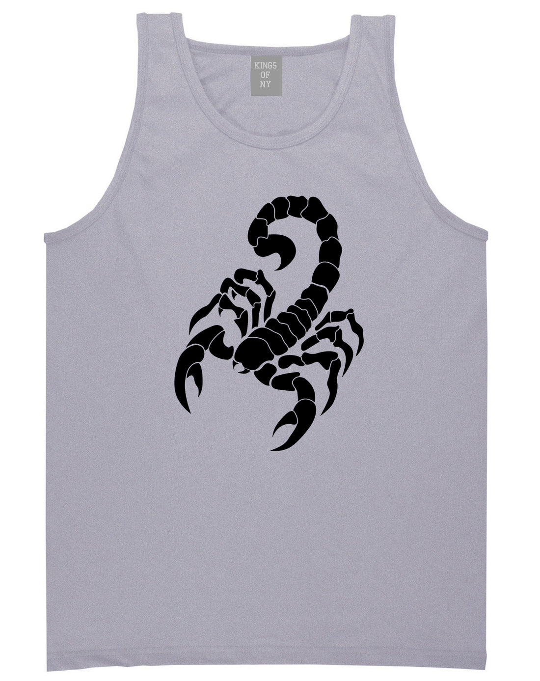 Scorpion Mens Tank Top Shirt Grey by Kings Of NY