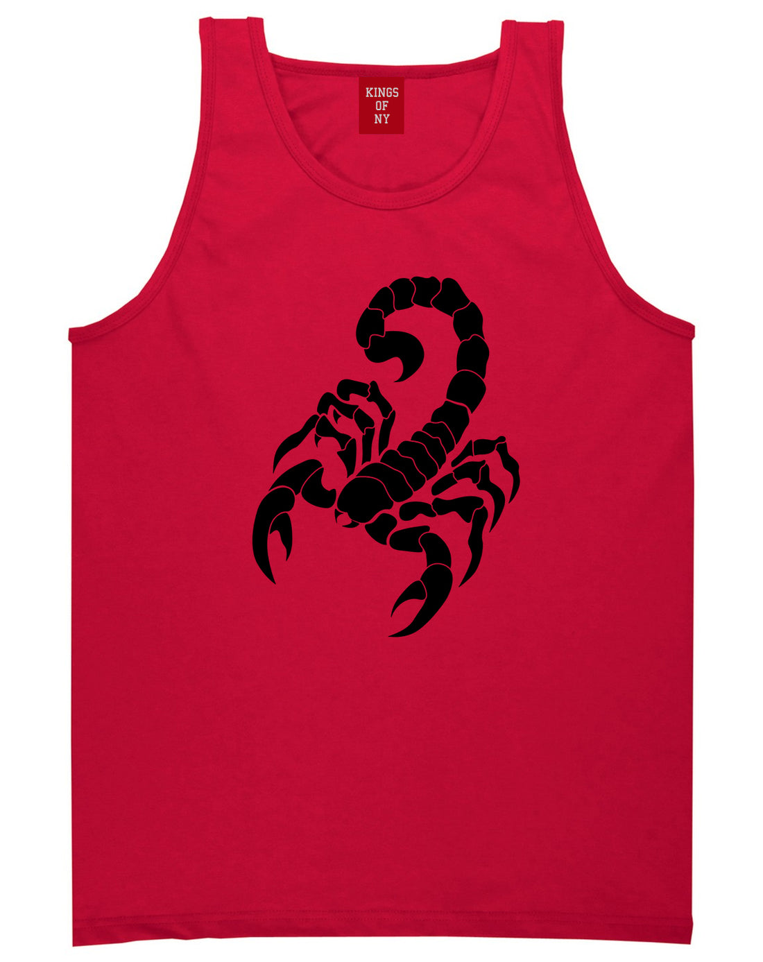 Scorpion Mens Tank Top Shirt Red by Kings Of NY