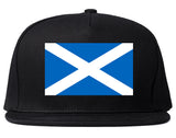 Scotland Flag Country Chest Snapback Hat Black