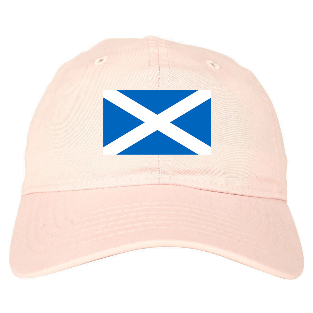 Scotland Flag Country Chest Dad Hat Baseball Cap Pink