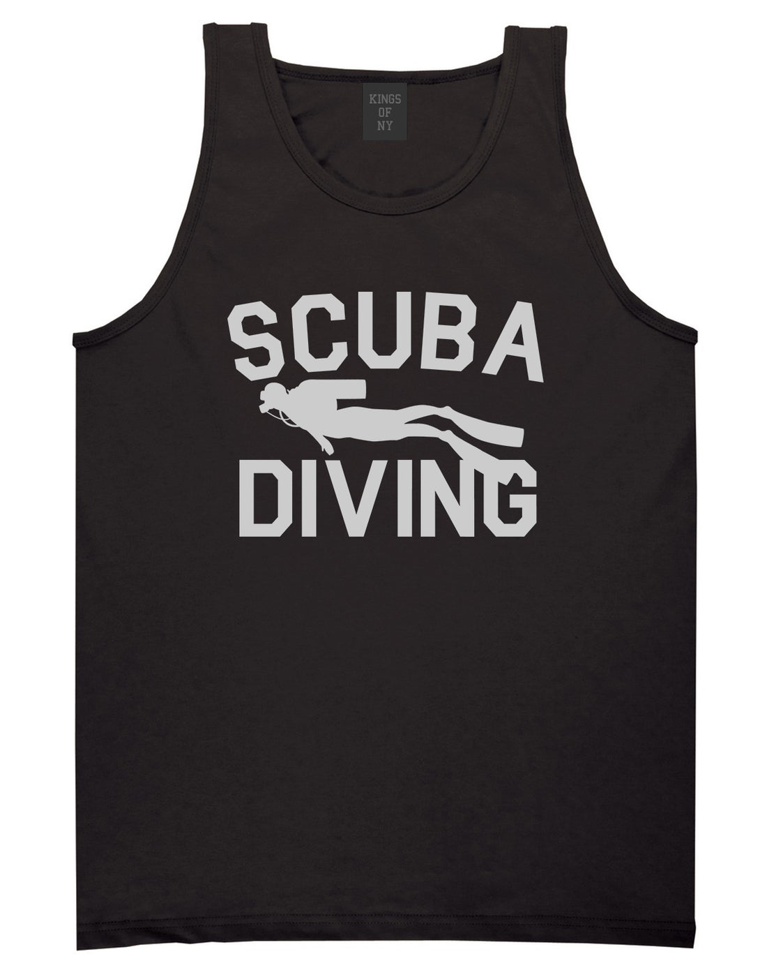 Scuba_Diving Mens Black Tank Top Shirt by Kings Of NY