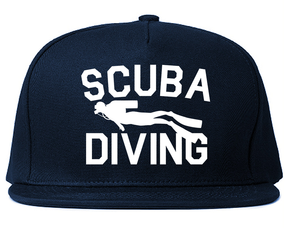 Scuba_Diving Mens Blue Snapback Hat by Kings Of NY