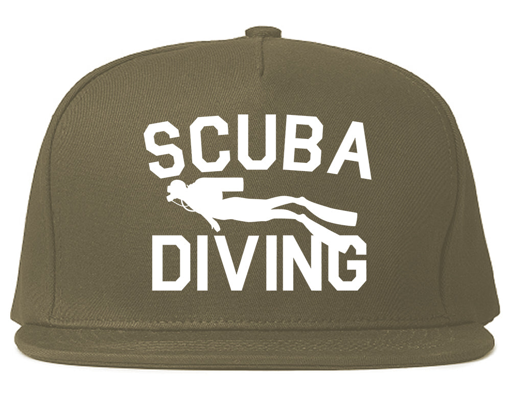 Scuba_Diving Mens Grey Snapback Hat by Kings Of NY