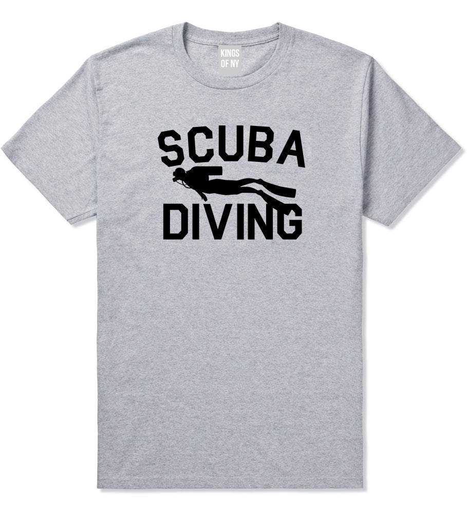 Scuba_Diving Mens Grey T-Shirt by Kings Of NY