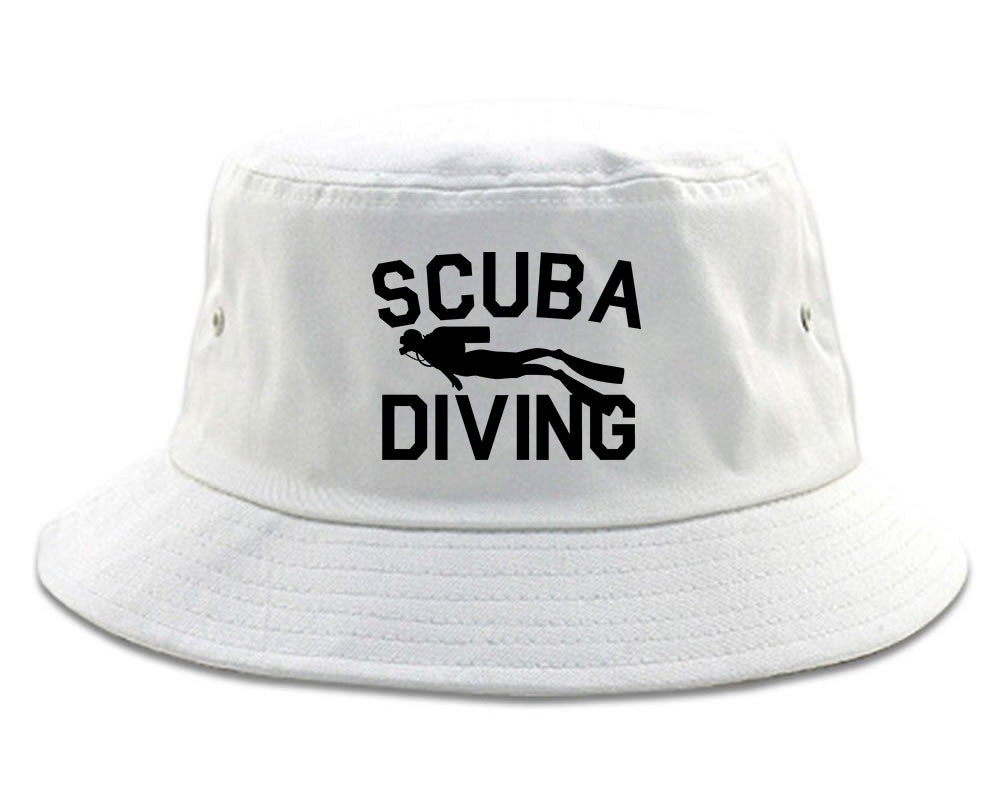 Scuba_Diving Mens White Bucket Hat by Kings Of NY