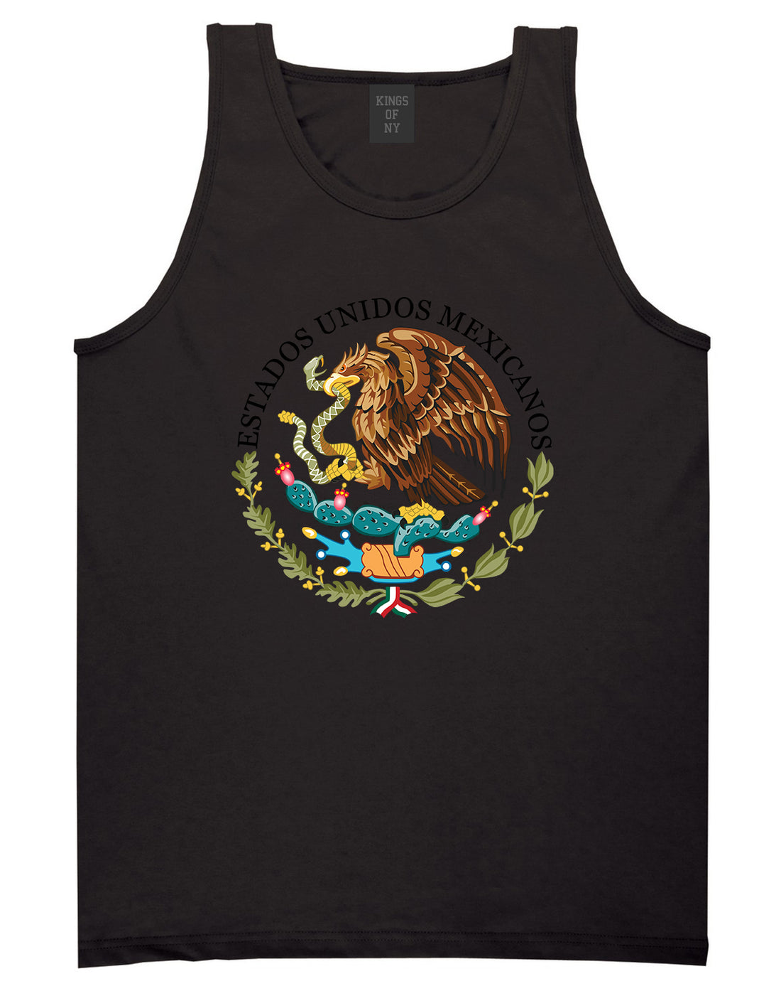 Seal of the Government of Mexico Mens Tank Top T-Shirt Black