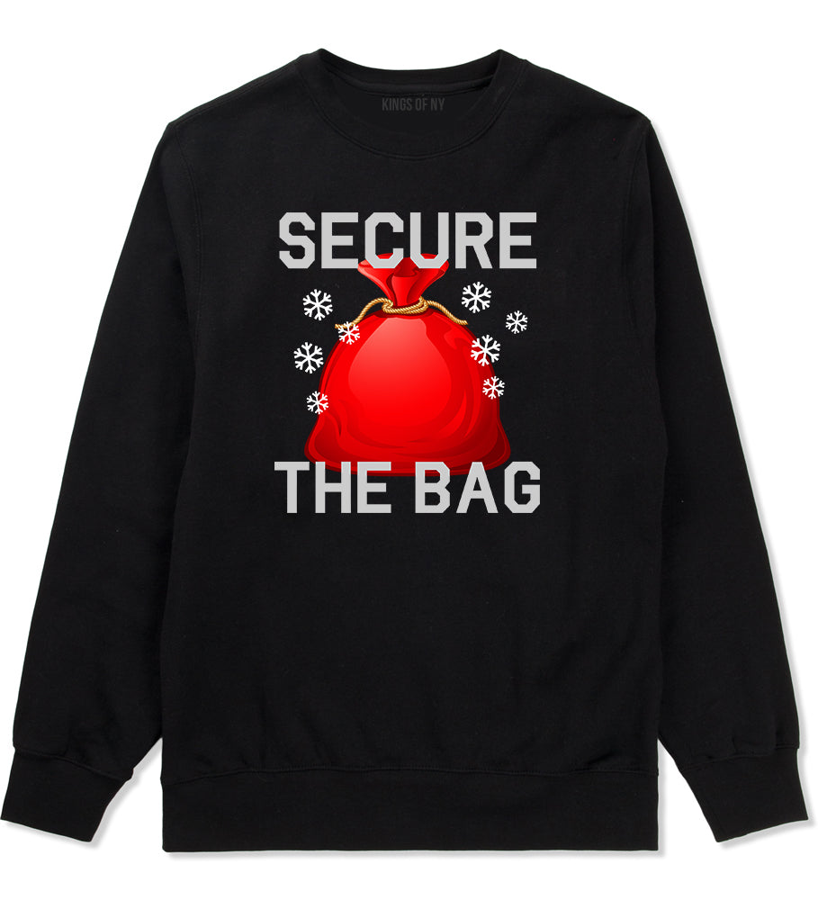 Secure The Bag Hiphop Christmas Black Mens Crewneck Sweatshirt