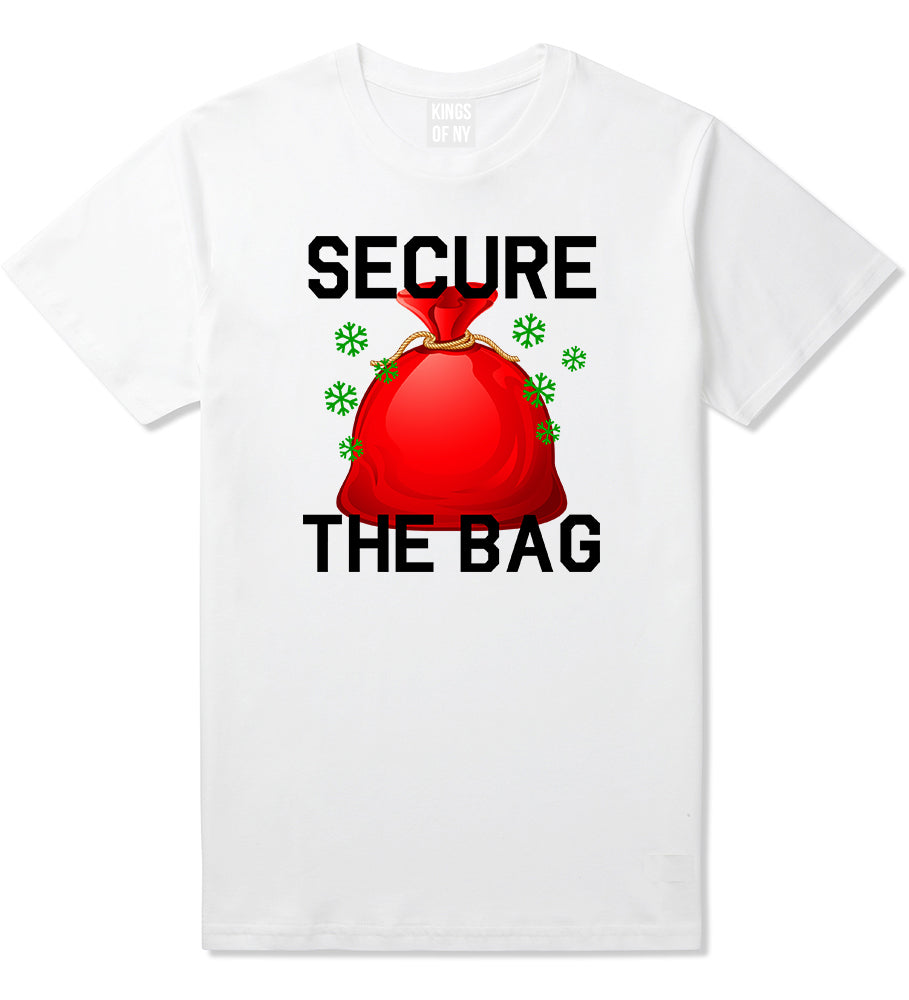 Secure The Bag Hiphop Christmas White Mens T-Shirt