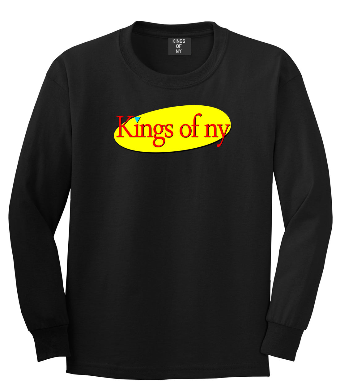 Seinfeld Logo Long Sleeve T-Shirt in Black