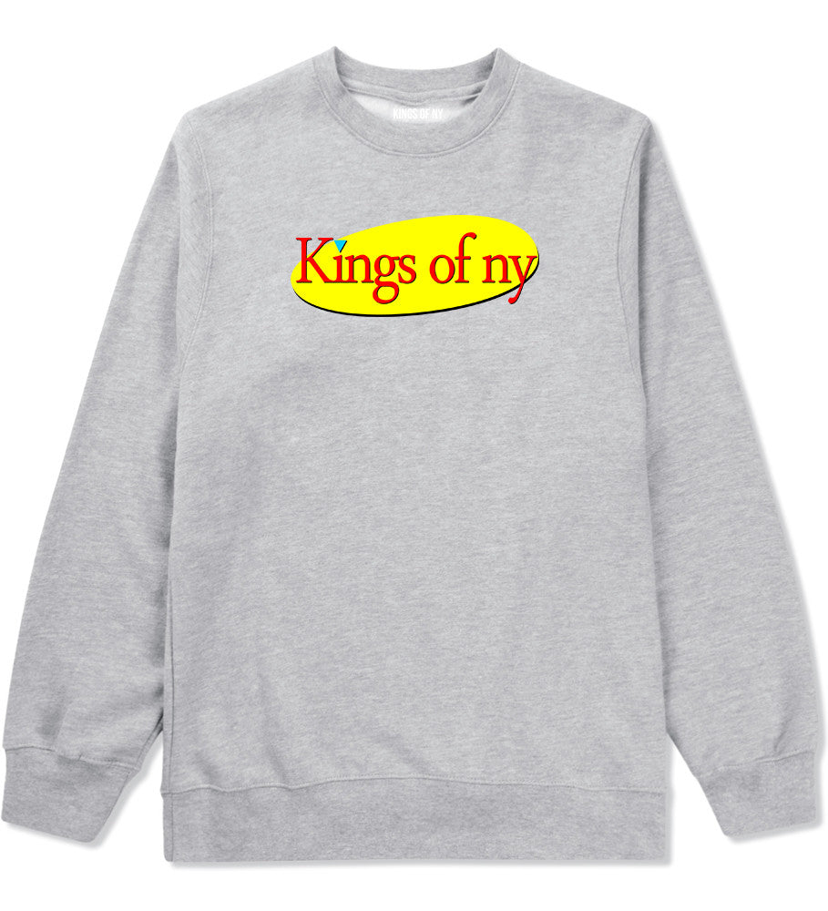 Seinfeld Logo Crewneck Sweatshirt in Grey