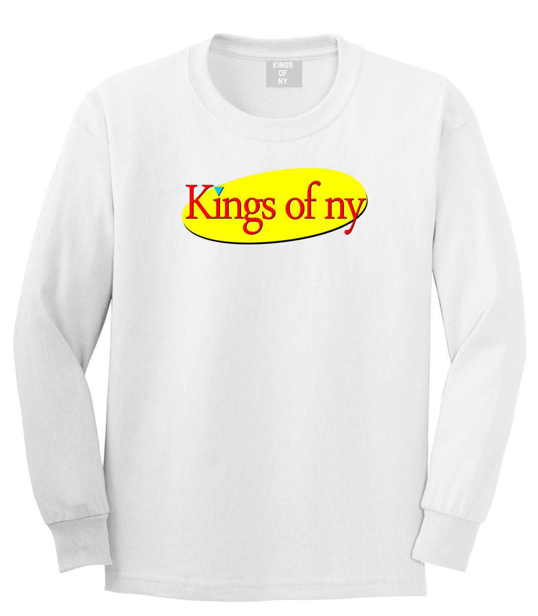 Seinfeld Logo Long Sleeve T-Shirt in White