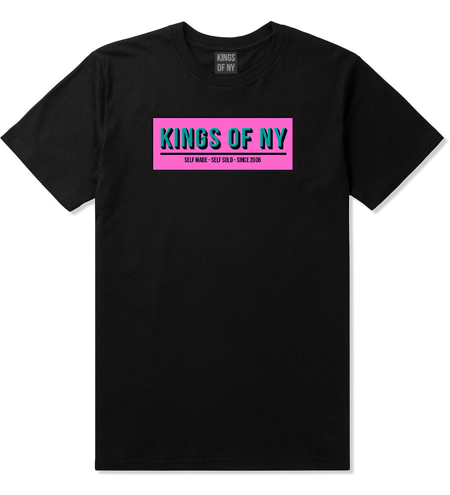Self Made Self Sold Pink T-Shirt in Black