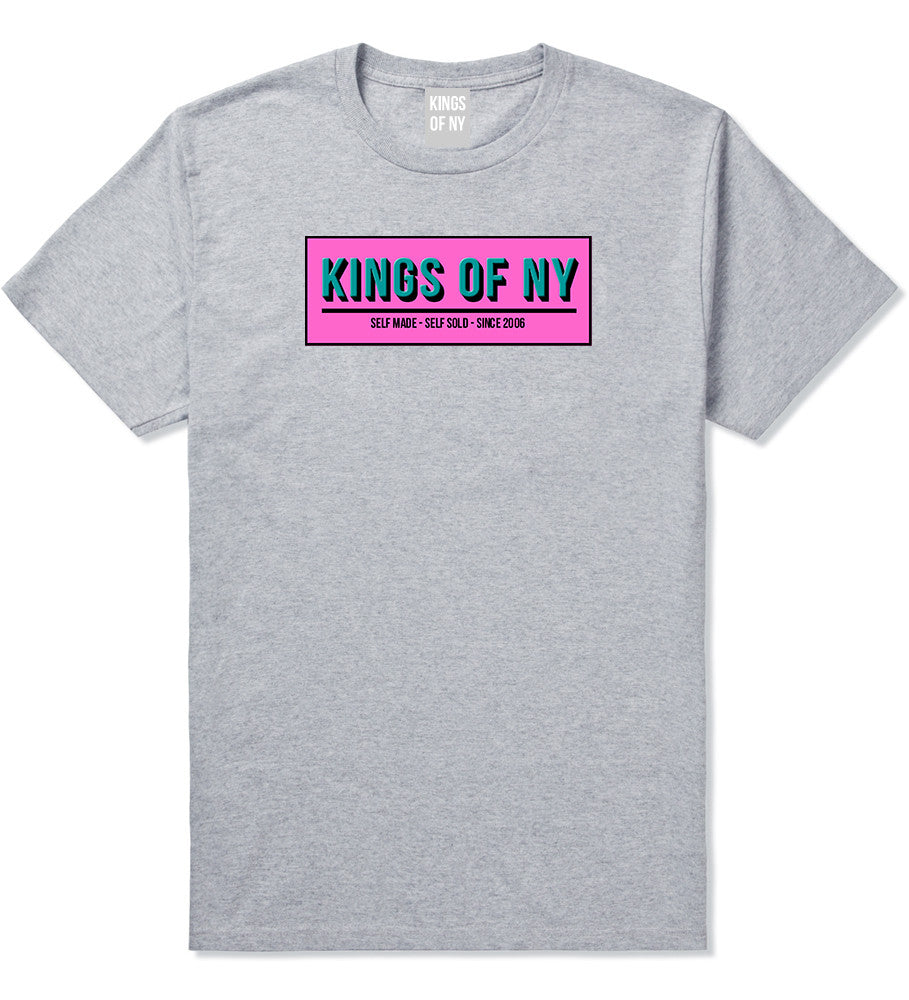 Self Made Self Sold Pink T-Shirt in Grey
