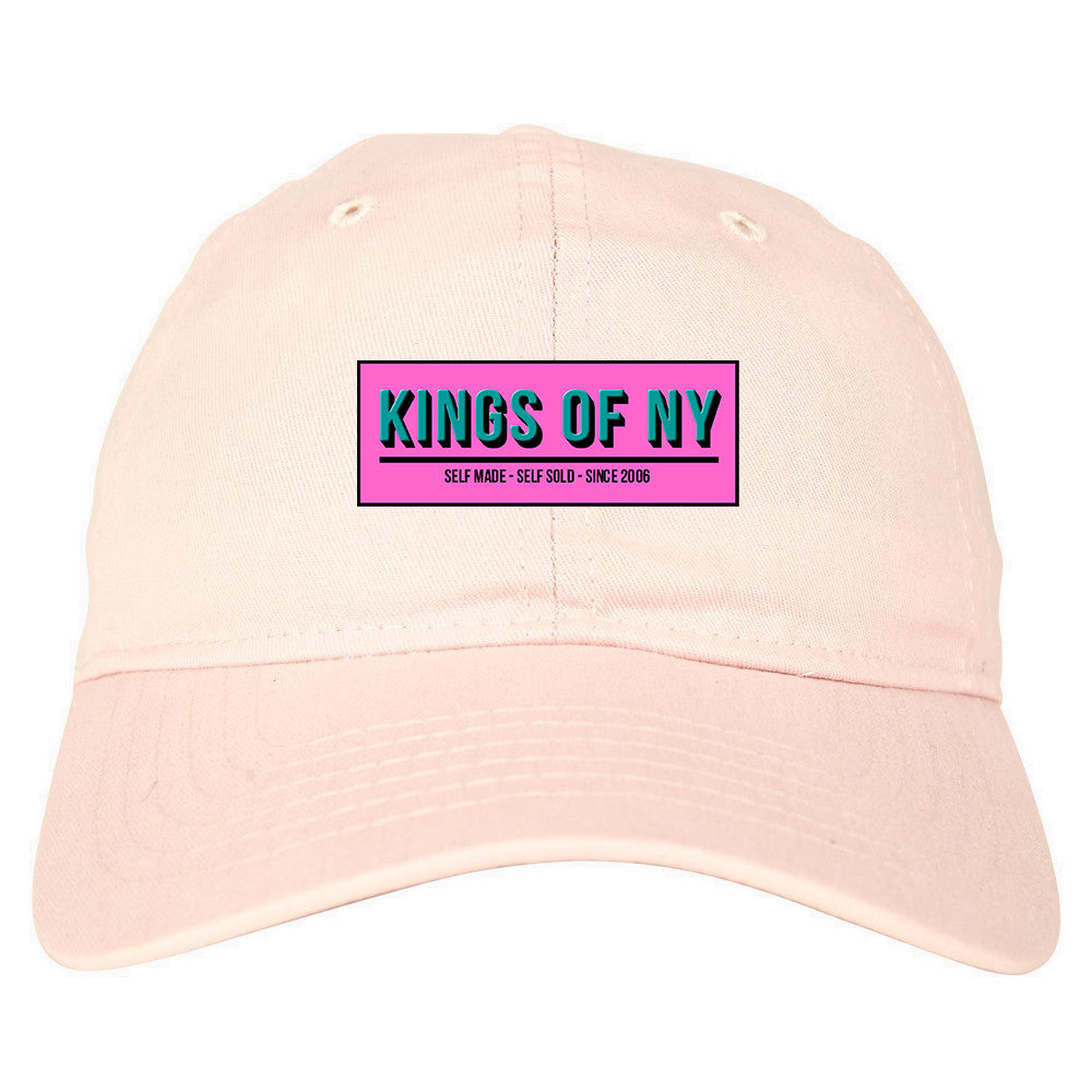 Self Made Self Sold Pink Dad Hat in Pink