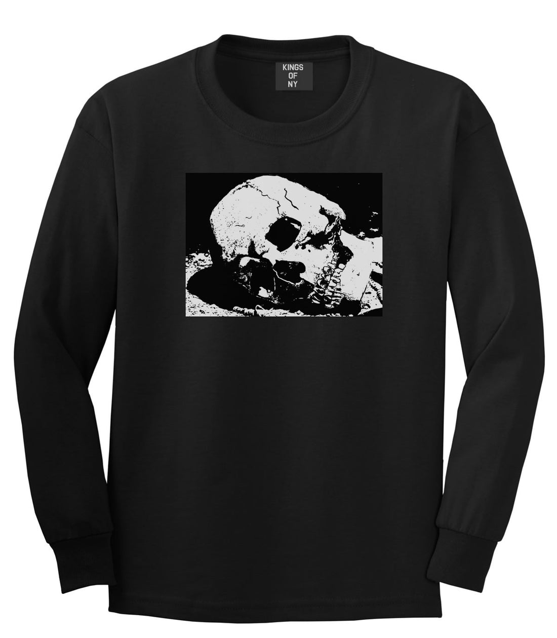 Skull Decay Goth Long Sleeve T-Shirt